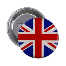 Drapeau Anglais d'Angleterre texturé Badges