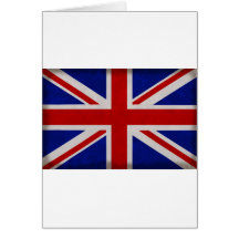 Drapeau Anglais d'Angleterre texturé Cartes De Vœux