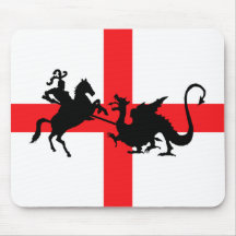 Drapeau anglais George et le dragon Tapis De Souris