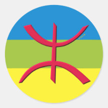 drapeau berbere amazigh autocollants