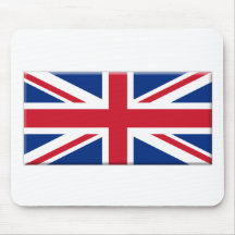 Drapeau britannique biseauté tapis de souris