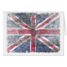 Drapeau britannique cartes de vœux