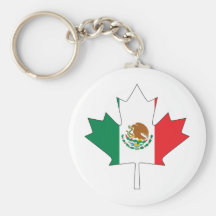 Drapeau canadien mexicain porte-clefs
