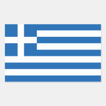Drapeau d'autocollant de la Grèce