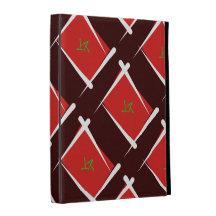 Drapeau de brosse du Maroc Coques iPad Folio
