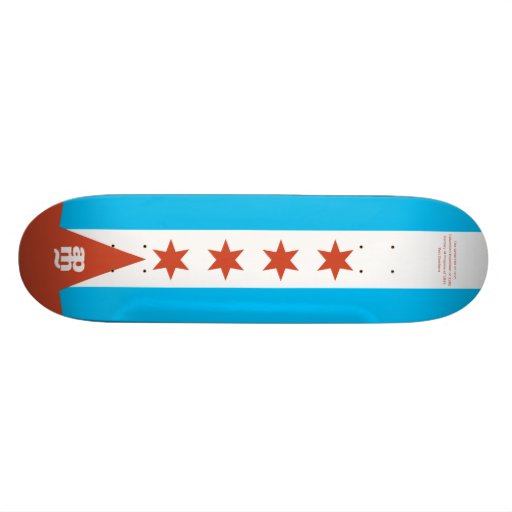 Drapeau de Chicago Skateboards