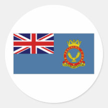 Drapeau de corps de formation d'air du Royaume-Uni Adhésifs Ronds