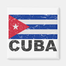 Drapeau de cru du Cuba Magnets Pour Réfrigérateur