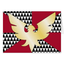 Drapeau de fierté de plume cartes de vœux