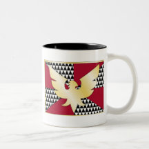 Drapeau de fierté de plume tasse à café