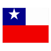 Drapeau de haute qualité du Chili Cartes Postales
