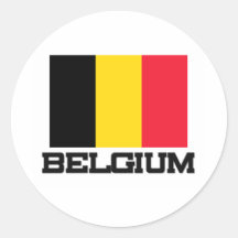 Drapeau de la Belgique Autocollant