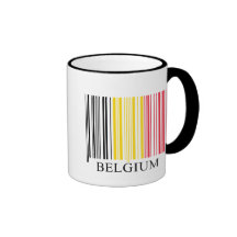 Drapeau de la Belgique de code barres Tasse