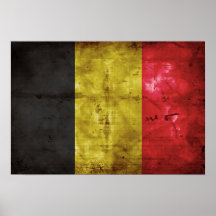Drapeau de la Belgique Poster