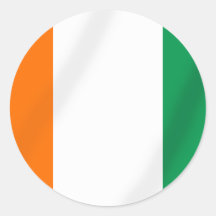 Drapeau de la Côte d'Ivoire des cadeaux de Côte d' Adhésifs
