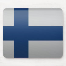 Drapeau de la Finlande. Tapis De Souris