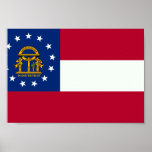 Drapeau de la Géorgie Affiche