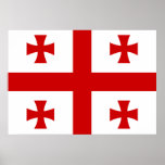Drapeau de la Géorgie Posters