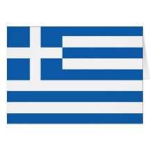 Drapeau de la Grèce Cartes De Vœux