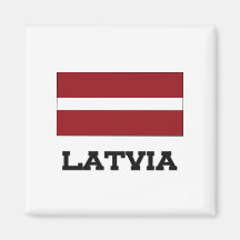Drapeau de la Lettonie Aimant Pour Réfrigérateur