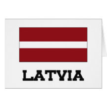 Drapeau de la Lettonie Carte De Vœux