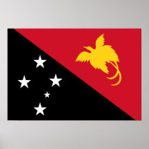 Drapeau de la Papouasie-Nouvelle-Guinée Affiches