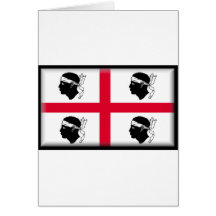 Drapeau de la Sardaigne Cartes De Vœux