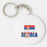 Drapeau de la Serbie Porte-clés
