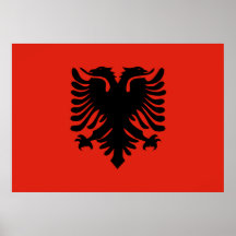 Drapeau de l'Albanie Affiches