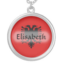Drapeau de l'Albanie + Collier nommé