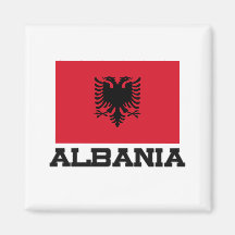 Drapeau de l'Albanie Magnets Pour Réfrigérateur