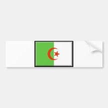 Drapeau de l'Algérie Autocollant Pour Voiture
