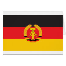 Drapeau de l'Allemagne de l'Est Carte