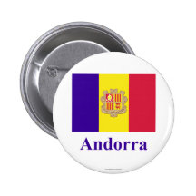 Drapeau de l'Andorre avec le nom Badges