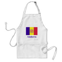 Drapeau de l'Andorre avec le nom Tabliers
