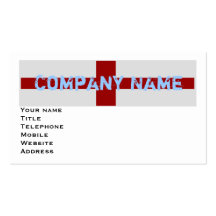 Drapeau de l'Angleterre Modèles De Cartes De Visite