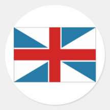 Drapeau de l'Armée de l'Air de la Géorgie Autocollants Ronds