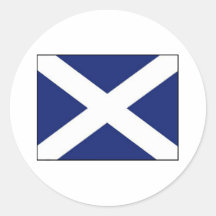 DRAPEAU DE L'ECOSSE ADHÉSIFS RONDS