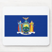 Drapeau de l'état de New-York Tapis De Souris