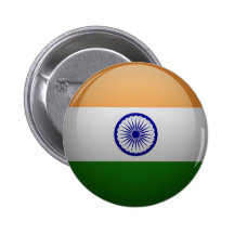 Drapeau de l'Inde Badges