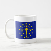 Drapeau de l'Indiana + Tasse de carte