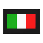Drapeau de l'Italie Toile Tendue Sur Châssis