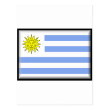 Drapeau de l'Uruguay Carte Postale