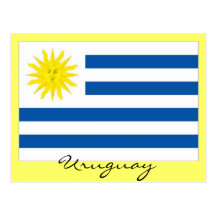 Drapeau de l'Uruguay Cartes Postales