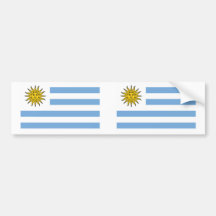 Drapeau de l'Uruguay (Rivera), Uruguay Autocollant Pour Voiture