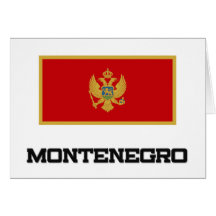 Drapeau de Monténégro Cartes De Vœux