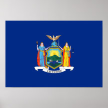 Drapeau de New York Affiches