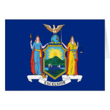 Drapeau de New York Cartes De Vœux