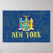 DRAPEAU DE NEW YORK POSTERS