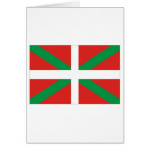 Drapeau de País Vasco (Euskadi) Carte De Vœux